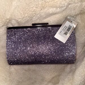 Nina Winslet NWT Lilac Crystal Frame Clutch